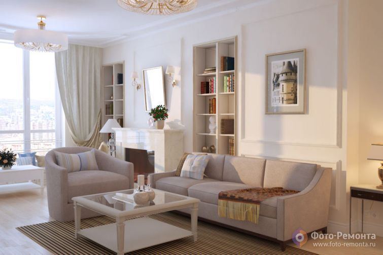 Интерьер квартиры в Москве, 120 кв.м.