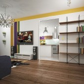 Гостиная и кухня