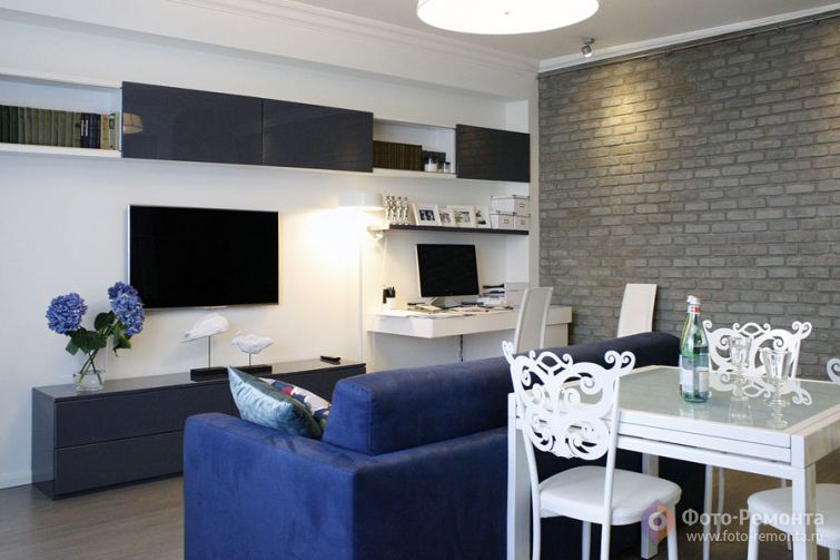 Интерьер двухкомнатной квартиры от бюро DAO