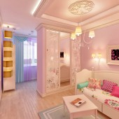 Фиолетовые детские комнаты фото - дизайн интерьера
