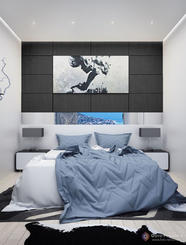 Интерьер спальни в квартире, г. Ялта