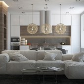 Дизайн квартиры в ЖК `Легенда`, 130 кв.м.