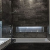 Серые ванные комнаты фото - дизайн интерьера