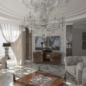 Белые гостиные фото - дизайн интерьера