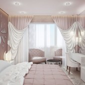 Розовые спальни фото - дизайн интерьера