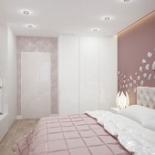Розовые спальни фото - дизайн интерьера