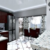 Серые кухни фото - дизайн интерьера