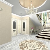 Большой коридор фото - дизайн интерьера