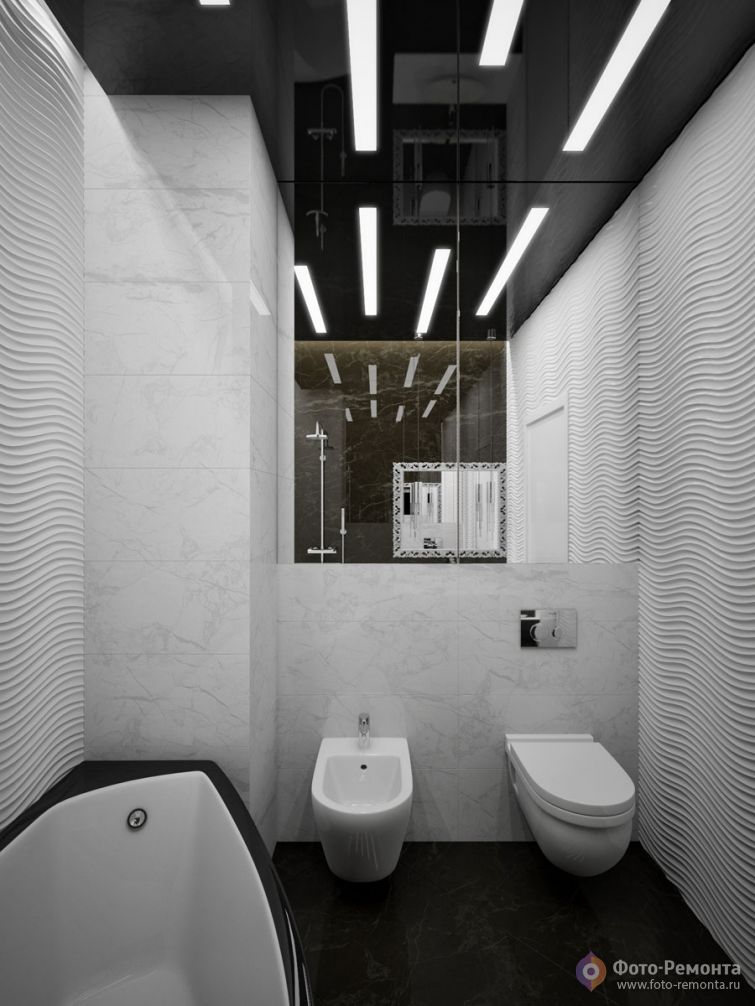  Дизайн интерьера ванной комнаты в стиле арт-деко