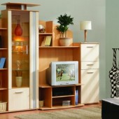 Стенки для гостиной фото - Модульная стенка Пескара 