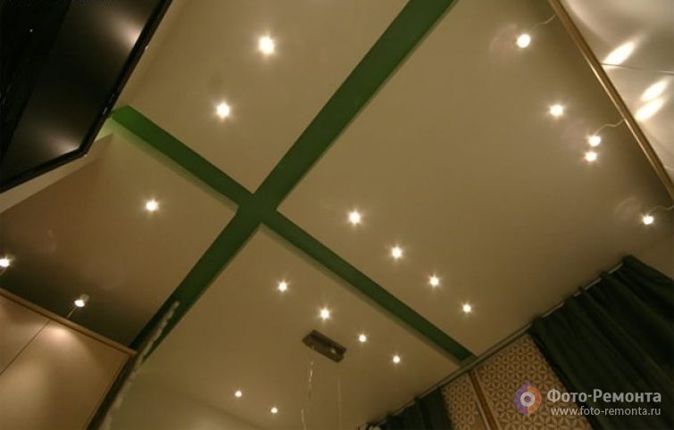 Потолок из гипсокартона на кухне, фото 5