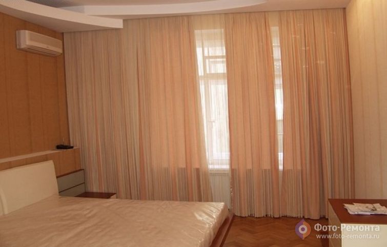 Потолок из гипсокартона в спальне, фото 14