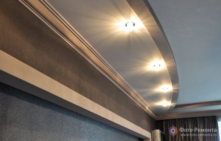 Потолок в спальне (15 фото)