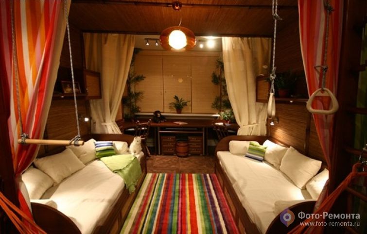 Идея оформления детской для двух мальчиков (10 фото)