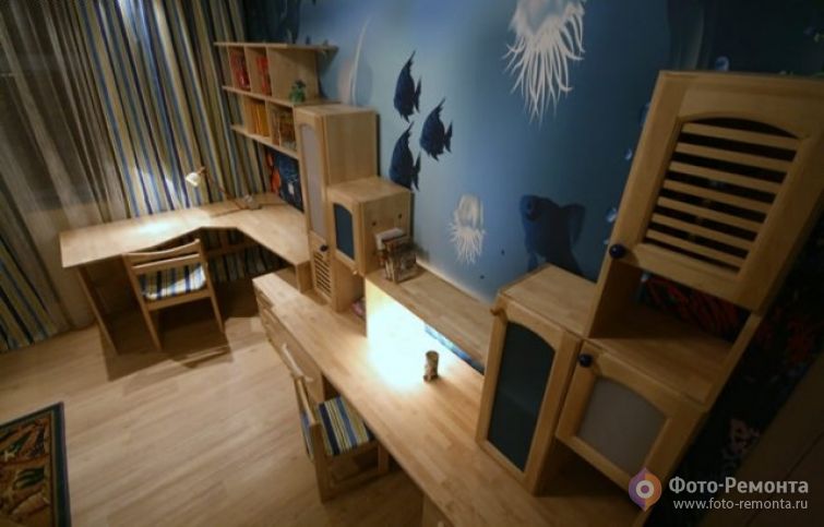 Детская для двух мальчиков - морская тематика (12 фото)