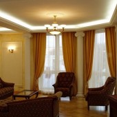 Оранжевые гостиные фото - дизайн интерьера