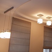 Потолок на кухне из гипсокартона, фото 19
