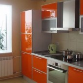 Оранжевые кухни фото - дизайн интерьера