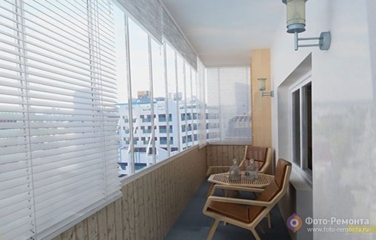 Оформление интерьера балконов