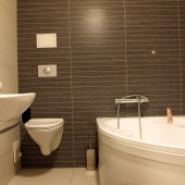 Бежевые ванные комнаты фото - дизайн интерьера