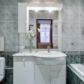 Зеленые ванные комнаты фото - дизайн интерьера