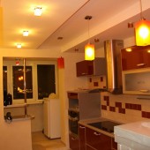 Красные кухни фото - дизайн интерьера