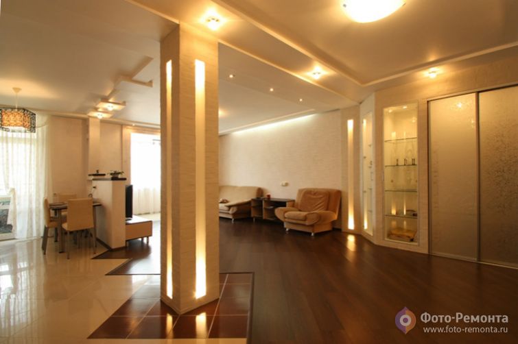 Дизайн четырехкомнатной квартиры-студии