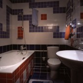 Интерьер ванной комнаты - площадь 4 кв.м., фото 5