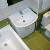 Отделка ванной комнаты - площадь 4 кв.м., фото 12