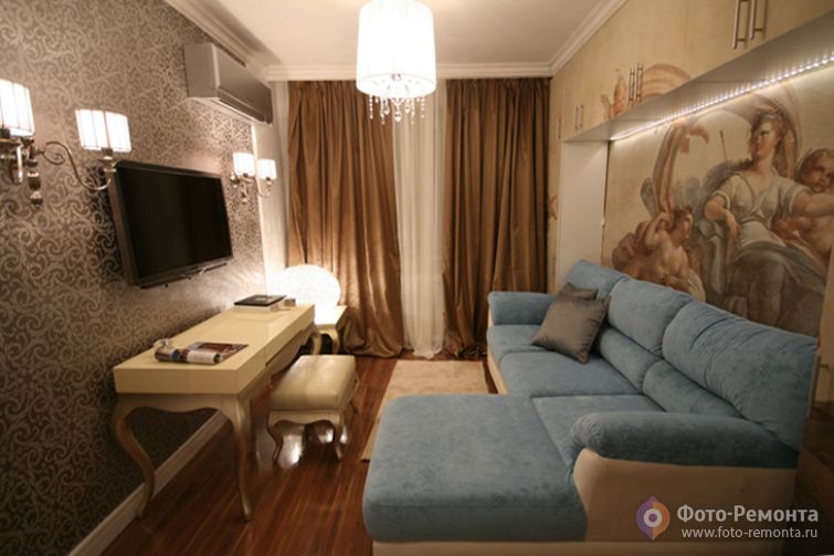 Дизайн гостиной 15 кв.м.