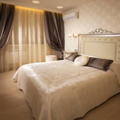 Коричневые спальни фото - дизайн интерьера