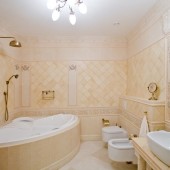 Ванные комнаты в стиле хай-тек фото - дизайн интерьера