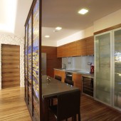 Перегородка между кухней и гостиной