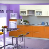 Кухонные гарнитуры фото - Линейная кухня Верона 