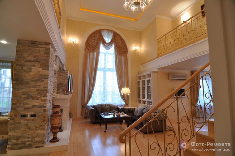 Дизайн интерьера коттеджа в Абрамцево