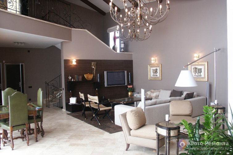 Дизайн интерьера коттеджа в современном стиле