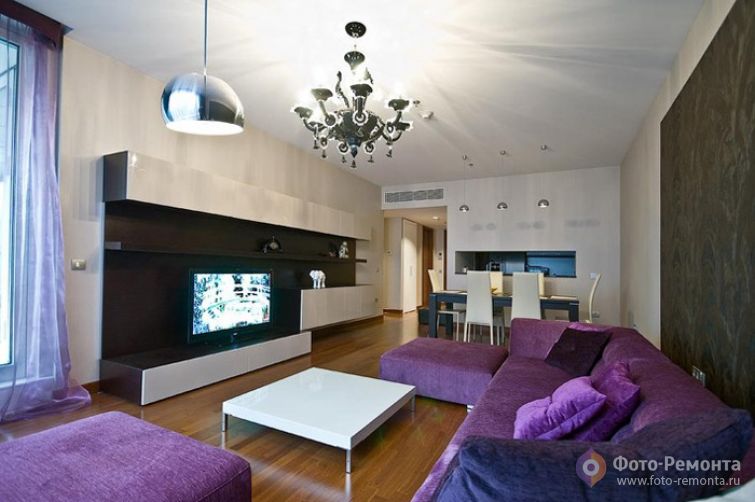 Дизайн квартиры с яркими акцентами