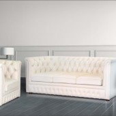 Диваны фото - Светлый диван Вегас Лайт 