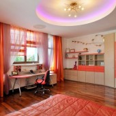 Красные детские комнаты фото - дизайн интерьера