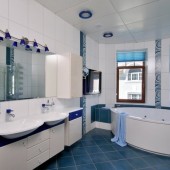 Синие ванные комнаты фото - дизайн интерьера