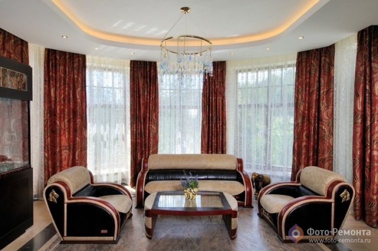 Дизайн двухэтажного дома в стиле арт-деко