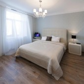 Дизайн спальни в голубых тонах