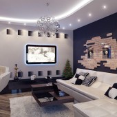 Гостиные в стиле модерн фото - дизайн интерьера