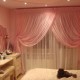 Розовые шторы для спальни, фото 7