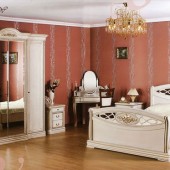 Спальные гарнитуры фото - Светлая спальня Екатерина 