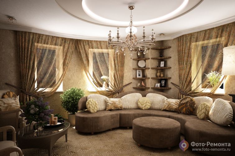 Интерьер квартиры с элементами кантри