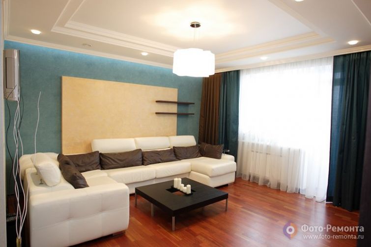 Дизайн квартиры в бирюзовых тонах