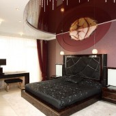 Коричневые спальни фото - дизайн интерьера