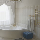 Ванная комната в светлых тонах