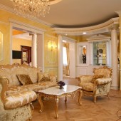 Желтые гостиные фото - дизайн интерьера